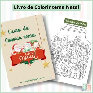 Livro de Colorir tema Natal