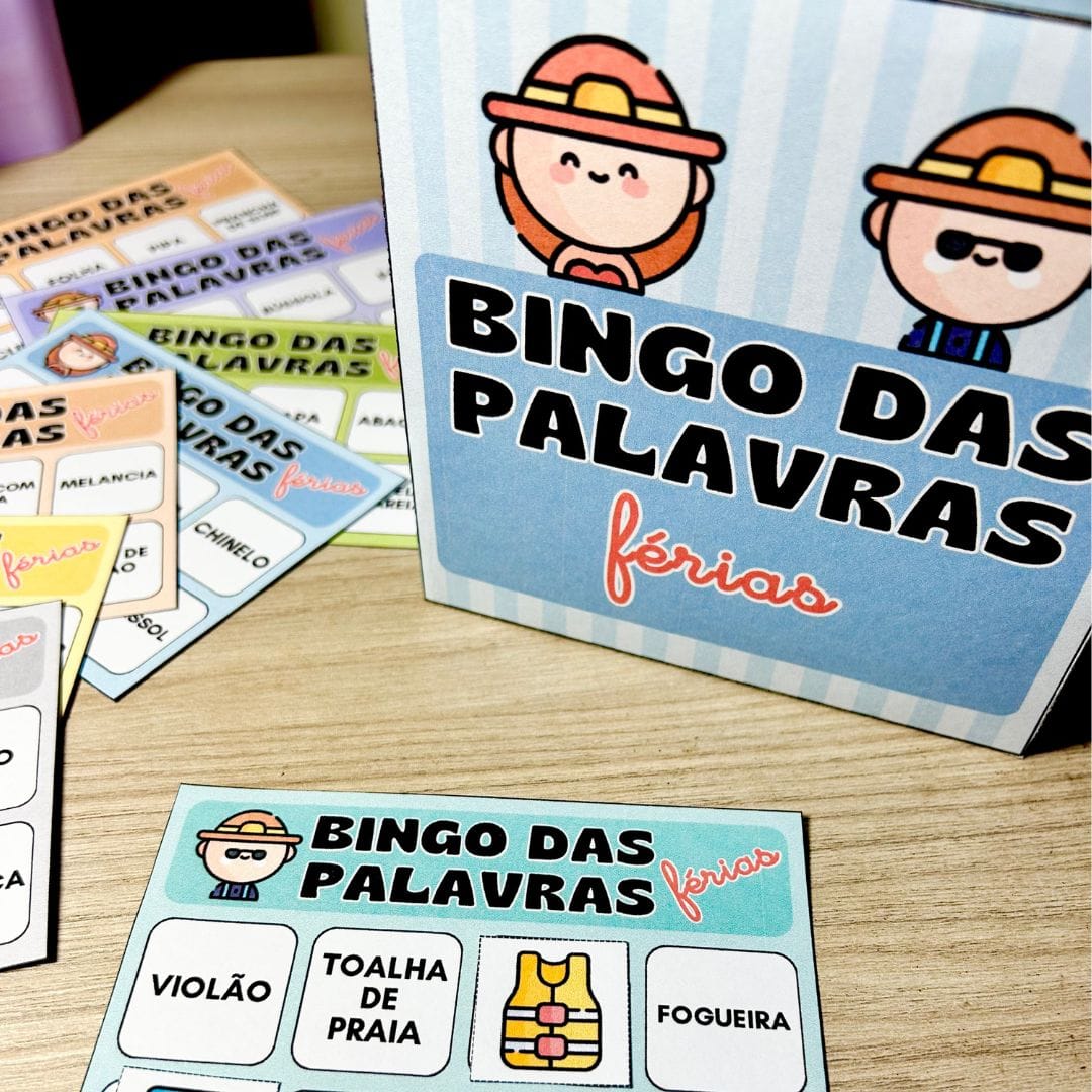 Bingo das Palavras - Férias - Imagem 6