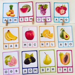 Letra Inicial Frutas