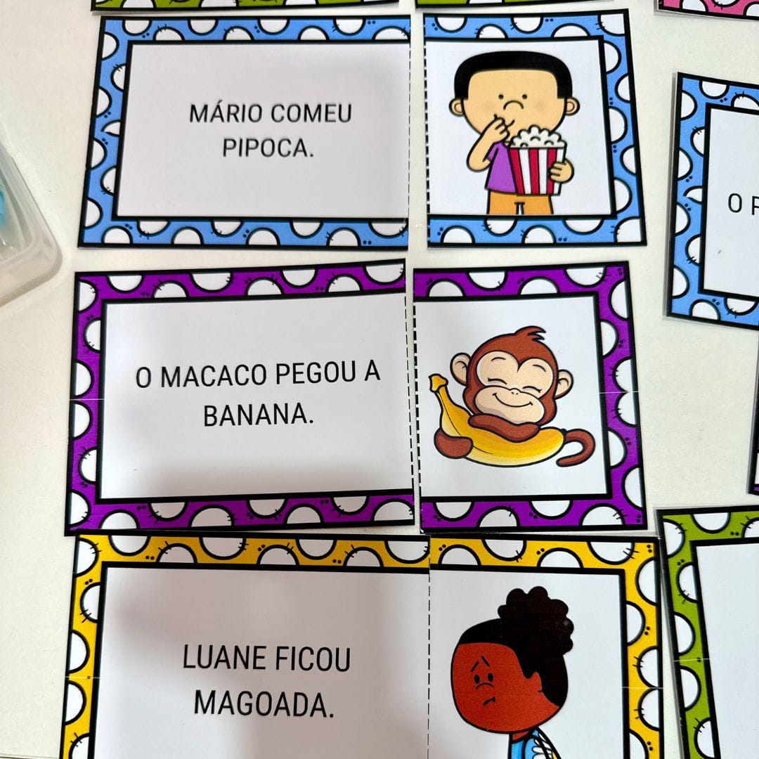 Quebra-cabeça das Frases Sílabas Simples - Imagem 3