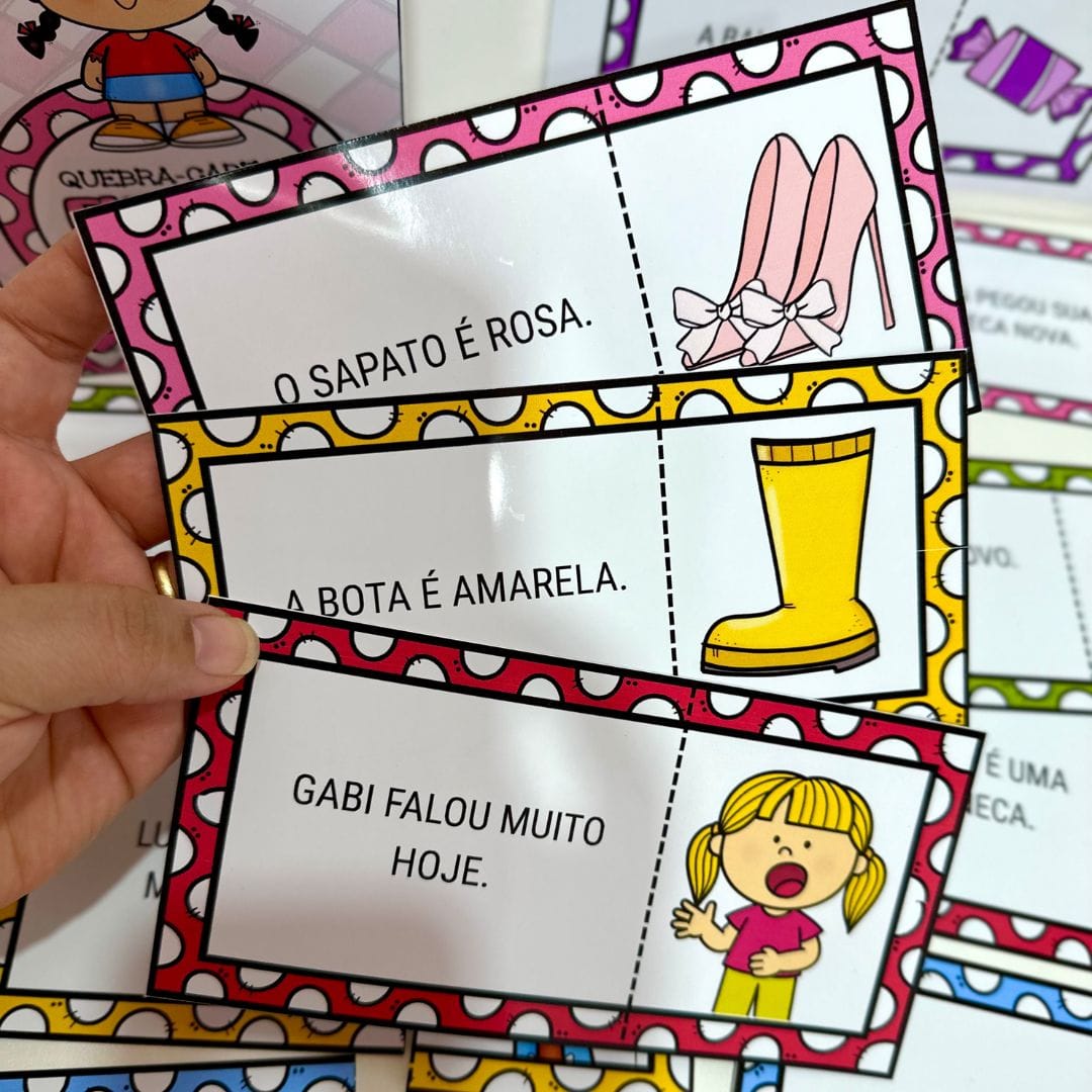 Quebra-cabeça das Frases Sílabas Simples - Imagem 6