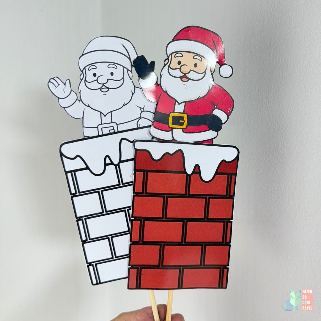 Papai Noel na Chaminé