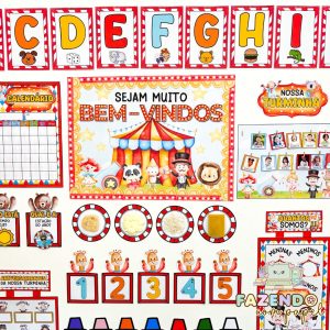 Kit Sala Circo Mágico dos Bichinhos