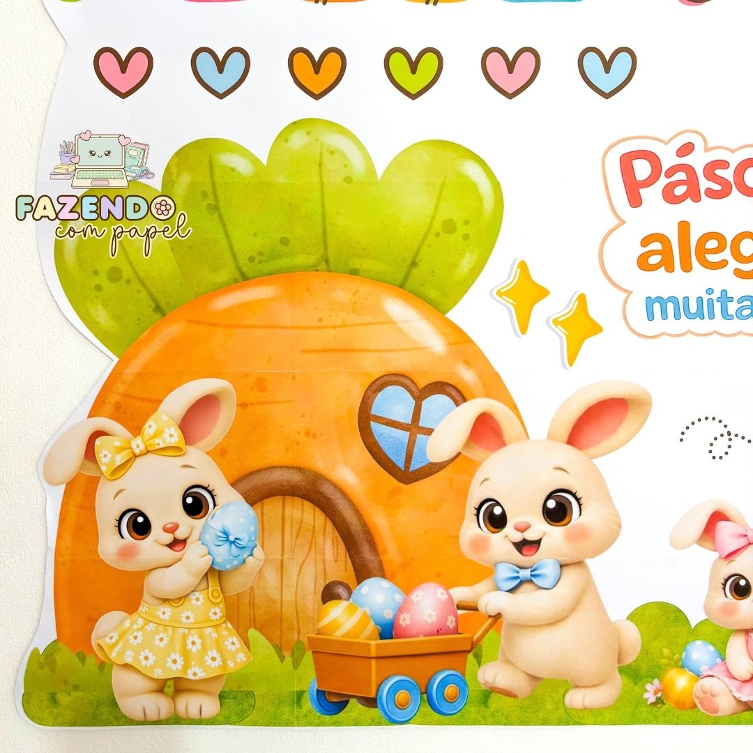 Painel Páscoa dos Coelhos - Imagem 2