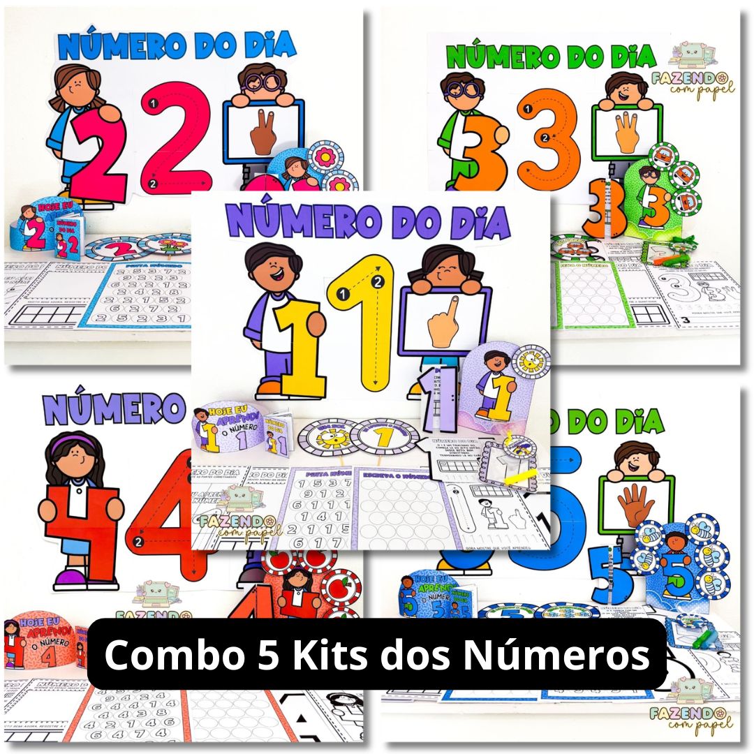 Combo 5 Kits dos Números (1 a 5)