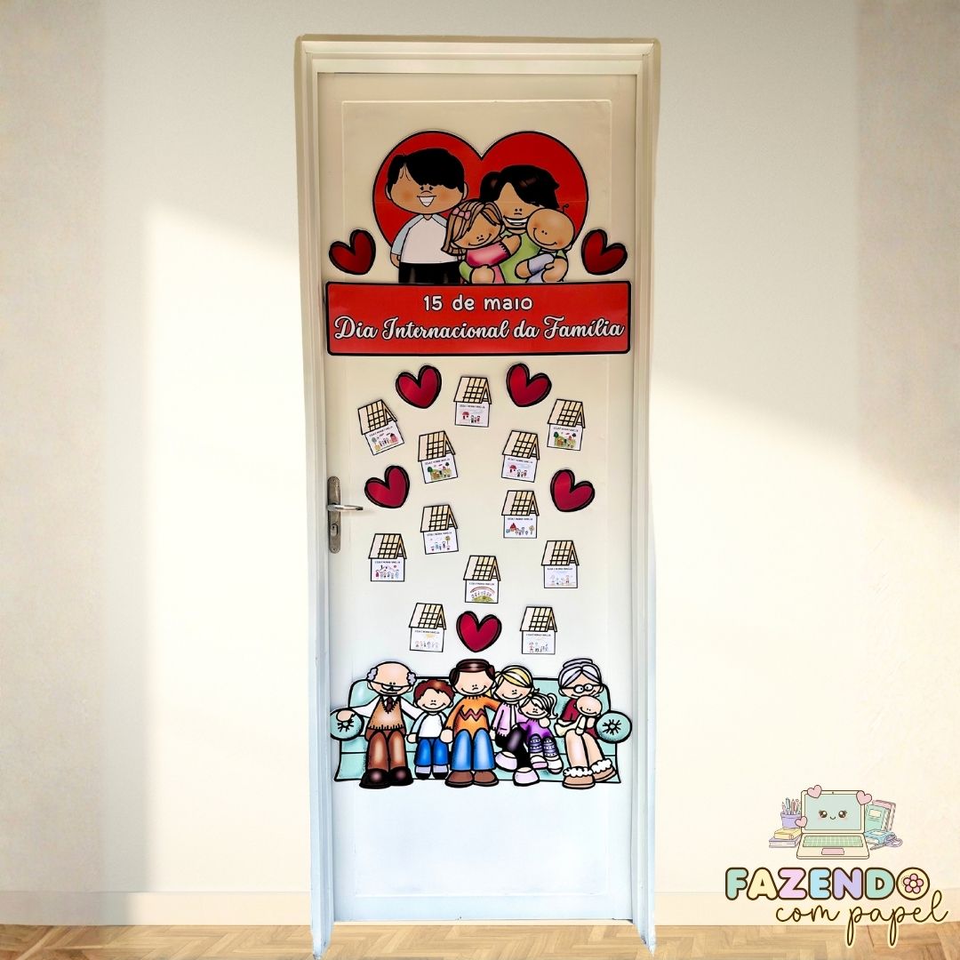 Decoração de Porta Dia da Família