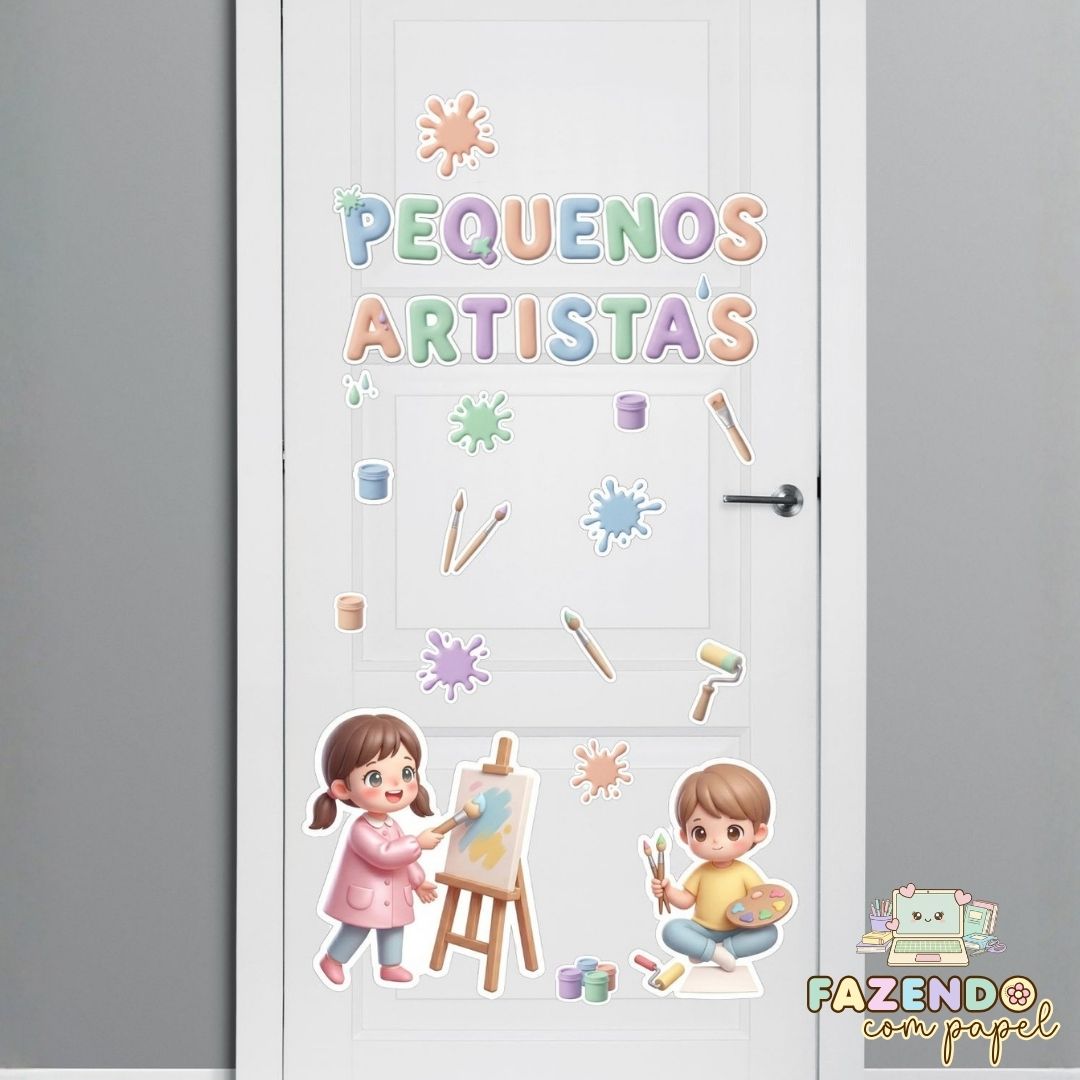 Painel de Porta - Pequenos Artistas