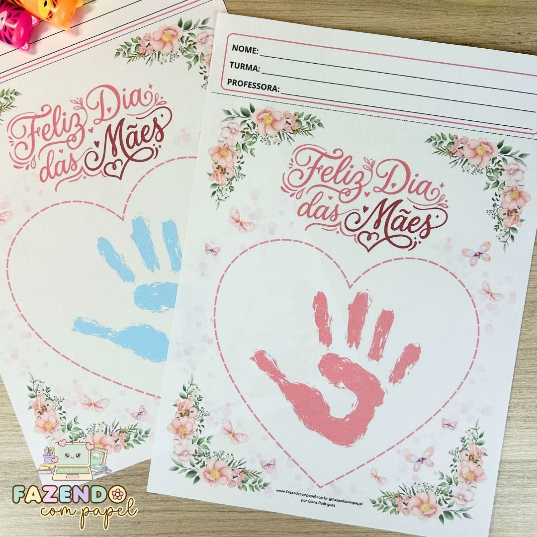Atividade Dia das Mães - Mãozinha da Mamãe
