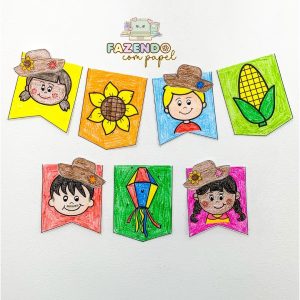 Bandeirinhas para Colorir