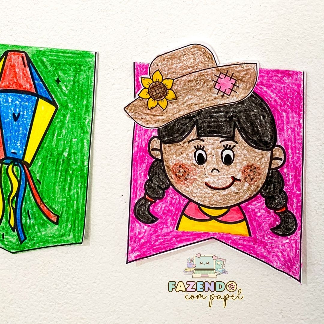 Bandeirinhas para Colorir - Imagem 5
