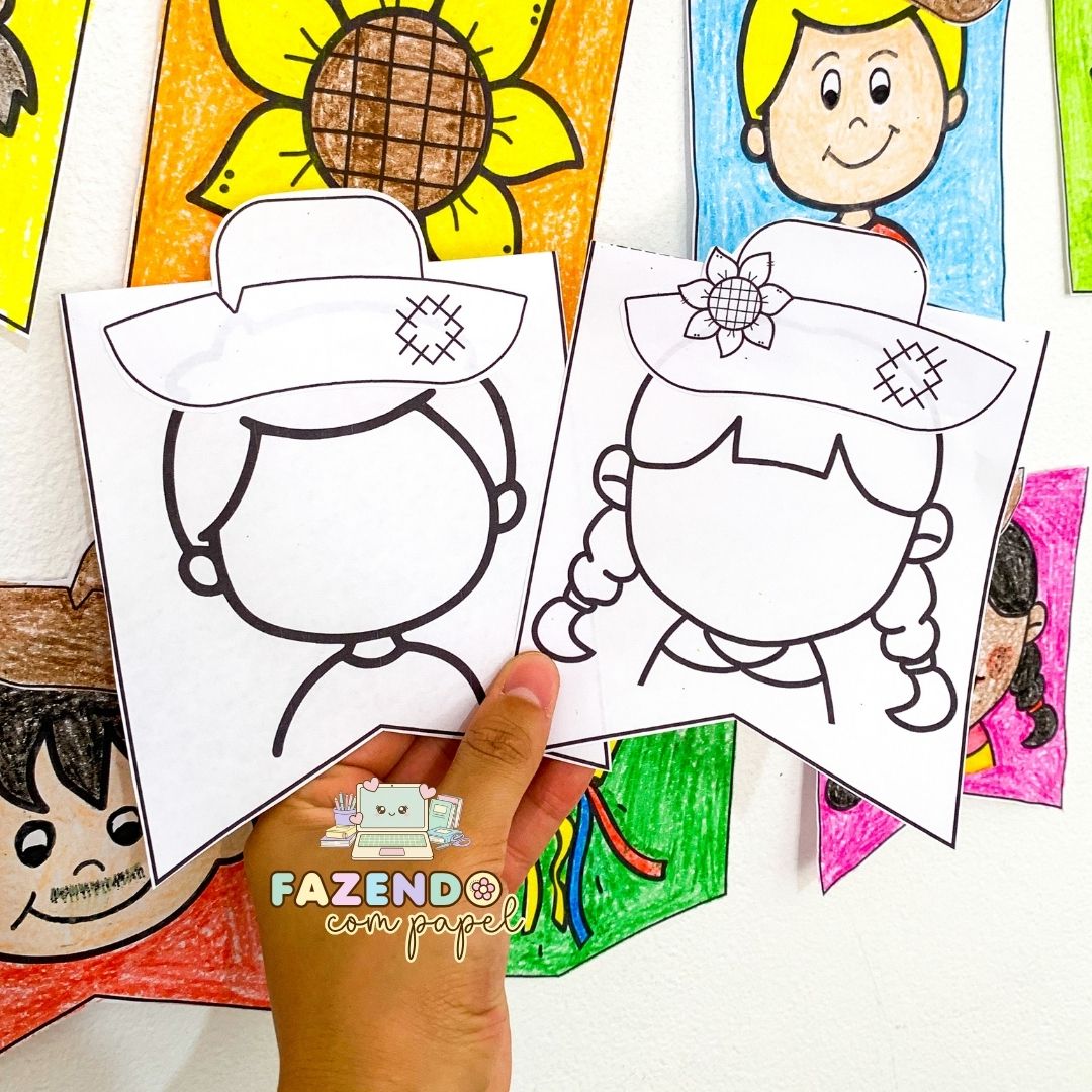 Bandeirinhas para Colorir - Imagem 7